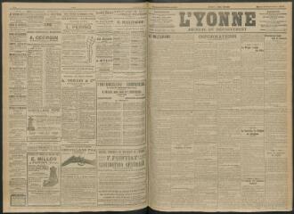 4 vues - L\'Yonne, journal du département, n° 217, mardi 20 septembre 1910 (ouvre la visionneuse)