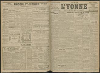 4 vues - L\'Yonne, journal du département, n° 231, jeudi 6 octobre 1910 (ouvre la visionneuse)