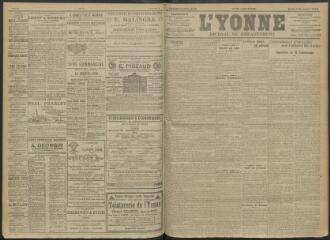 4 vues - L\'Yonne, journal du département, n° 266, jeudi 17 novembre 1910 (ouvre la visionneuse)
