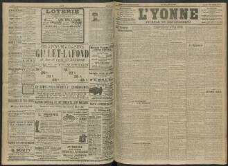 4 vues - L\'Yonne, journal du département, n° 96, lundi 24 avril 1911 (ouvre la visionneuse)