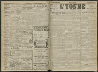 4 vues - L\'Yonne, journal du département, n° 101, samedi 29 avril 1911 (ouvre la visionneuse)