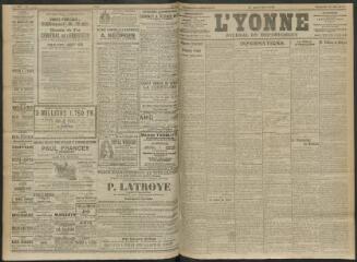 4 vues - L\'Yonne, journal du département, n° 112, vendredi 12 mai 1911 (ouvre la visionneuse)