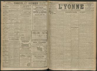 4 vues - L\'Yonne, journal du département, n° 115, mardi 16 mai 1911 (ouvre la visionneuse)