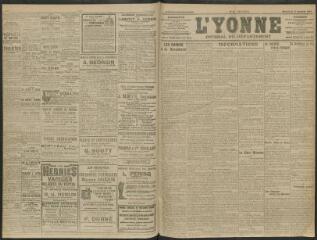 4 vues - L\'Yonne, journal du département, n° 2, mercredi 3 janvier 1912 (ouvre la visionneuse)