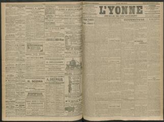 4 vues - L\'Yonne, journal du département, n° 208, vendredi 6 septembre 1912 (ouvre la visionneuse)
