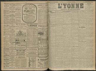 4 vues - L\'Yonne, journal du département, n° 231, jeudi 3 octobre 1912 (ouvre la visionneuse)