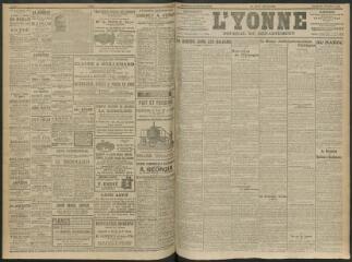 4 vues - L\'Yonne, journal du département, n° 246, lundi 21 octobre 1912 (ouvre la visionneuse)