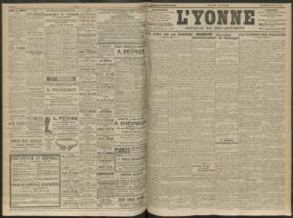 4 vues - L\'Yonne, journal du département, n° 249, jeudi 24 octobre 1912 (ouvre la visionneuse)