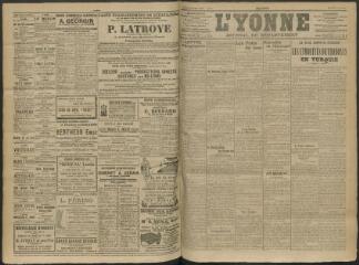 4 vues - L\'Yonne, journal du département, n° 77, mercredi 2 avril 1913 (ouvre la visionneuse)