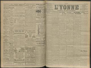 4 vues - L\'Yonne, journal du département, n° 234, jeudi 9 octobre 1913 (ouvre la visionneuse)