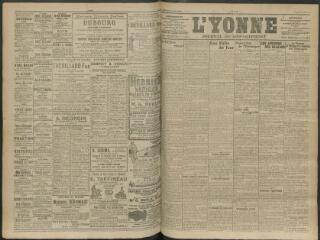 4 vues - L\'Yonne, journal du département, n° 236, samedi 11 octobre 1913 (ouvre la visionneuse)