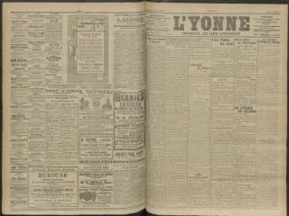 4 vues - L\'Yonne, journal du département, n° 238, mardi 14 octobre 1913 (ouvre la visionneuse)