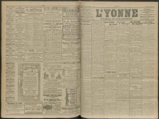 4 vues - L\'Yonne, journal du département, n° 239, mercredi 15 octobre 1913 (ouvre la visionneuse)