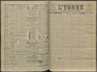 4 vues - L\'Yonne, journal du département, n° 241, vendredi 17 octobre 1913 (ouvre la visionneuse)
