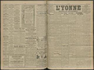 4 vues - L\'Yonne, journal du département, n° 244, mardi 21 octobre 1913 (ouvre la visionneuse)