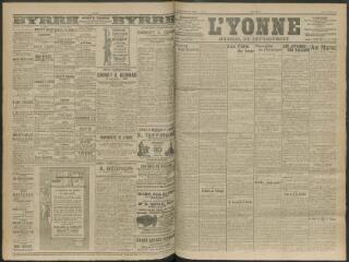 4 vues - L\'Yonne, journal du département, n° 246, jeudi 23 octobre 1913 (ouvre la visionneuse)