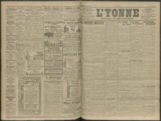 4 vues - L\'Yonne, journal du département, n° 248, samedi 25 octobre 1913 (ouvre la visionneuse)