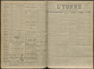 4 vues - L\'Yonne, journal du département, n° 265, samedi 15 novembre 1913 (ouvre la visionneuse)