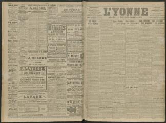 4 vues - L\'Yonne, journal du département, n° 2, samedi 3 janvier 1914 (ouvre la visionneuse)