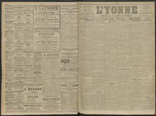 4 vues - L\'Yonne, journal du département, n° 3, lundi 5 janvier 1914 (ouvre la visionneuse)