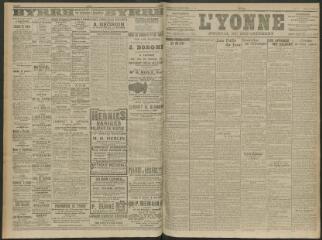4 vues - L\'Yonne, journal du département, n° 12, jeudi 15 janvier 1914 (ouvre la visionneuse)