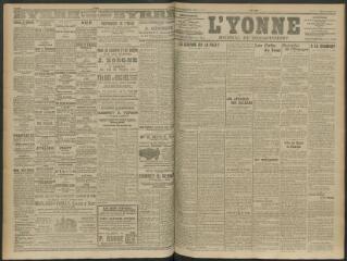 4 vues - L\'Yonne, journal du département, n° 36, jeudi 12 février 1914 (ouvre la visionneuse)