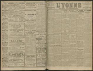 4 vues - L\'Yonne, journal du département, n° 38, samedi 14 février 1914 (ouvre la visionneuse)