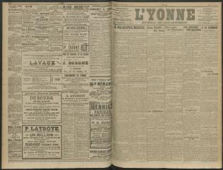 4 vues - L\'Yonne, journal du département, n° 40, mardi 17 février 1914 (ouvre la visionneuse)