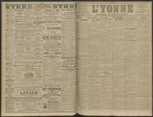 4 vues - L\'Yonne, journal du département, n° 42, jeudi 19 février 1914 (ouvre la visionneuse)