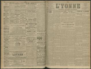 4 vues - L\'Yonne, journal du département, n° 46, mardi 24 février 1914 (ouvre la visionneuse)