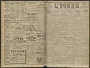 4 vues - L\'Yonne, journal du département, n° 47, mercredi 25 février 1914 (ouvre la visionneuse)