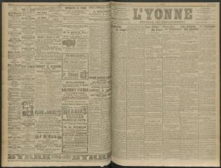4 vues - L\'Yonne, journal du département, n° 59, jeudi 12 mars 1914 (ouvre la visionneuse)