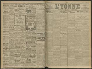 4 vues - L\'Yonne, journal du département, n° 63, mardi 17 mars 1914 (ouvre la visionneuse)