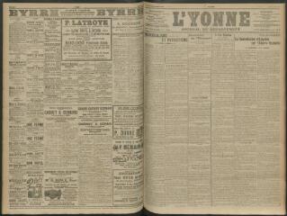 4 vues - L\'Yonne, journal du département, n° 71, jeudi 26 mars 1914 (ouvre la visionneuse)
