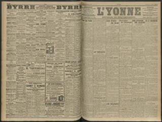 4 vues - L\'Yonne, journal du département, n° 77, jeudi 2 avril 1914 (ouvre la visionneuse)