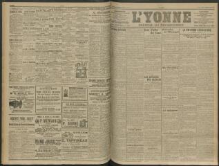 4 vues - L\'Yonne, journal du département, n° 79, samedi 4 avril 1914 (ouvre la visionneuse)