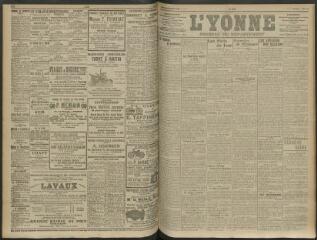 4 vues - L\'Yonne, journal du département, n° 95, vendredi 24 avril 1914 (ouvre la visionneuse)