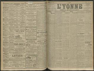 4 vues - L\'Yonne, journal du département, n° 98, mardi 28 avril 1914 (ouvre la visionneuse)