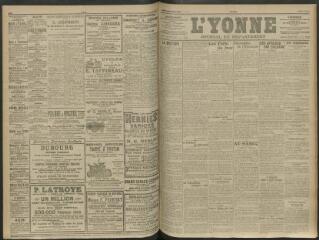 4 vues - L\'Yonne, journal du département, n° 104, mardi 5 mai 1914 (ouvre la visionneuse)