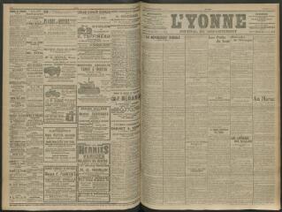 4 vues - L\'Yonne, journal du département, n° 113, vendredi 15 mai 1914 (ouvre la visionneuse)
