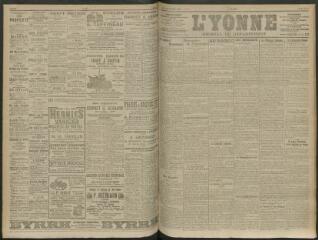 4 vues - L\'Yonne, journal du département, n° 122, jeudi 28 mai 1914 (ouvre la visionneuse)