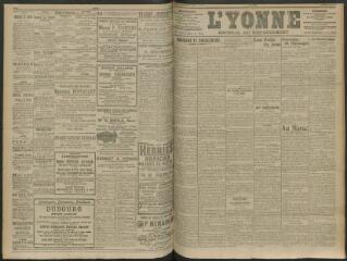 4 vues - L\'Yonne, journal du département, n° 123, vendredi 29 mai 1914 (ouvre la visionneuse)