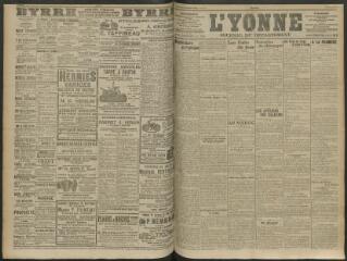 4 vues - L\'Yonne, journal du département, n° 127, jeudi 4 juin 1914 (ouvre la visionneuse)