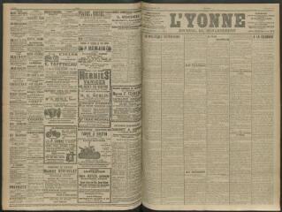 4 vues - L\'Yonne, journal du département, n° 129, samedi 6 juin 1914 (ouvre la visionneuse)
