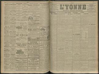 4 vues - L\'Yonne, journal du département, n° 131, mardi 9 juin 1914 (ouvre la visionneuse)