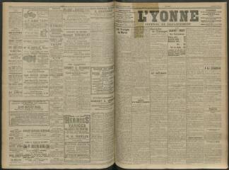 4 vues - L\'Yonne, journal du département, n° 132, mercredi 10 juin 1914 (ouvre la visionneuse)