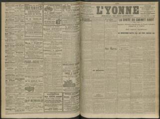 4 vues - L\'Yonne, journal du département, n° 135, samedi 13 juin 1914 (ouvre la visionneuse)