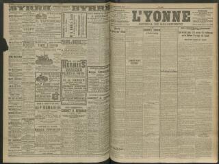 4 vues - L\'Yonne, journal du département, n° 139, jeudi 18 juin 1914 (ouvre la visionneuse)