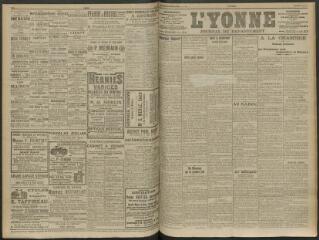 4 vues - L\'Yonne, journal du département, n° 140, vendredi 19 juin 1914 (ouvre la visionneuse)