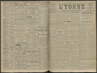 4 vues - L\'Yonne, journal du département, n° 144, mercredi 24 juin 1914 (ouvre la visionneuse)